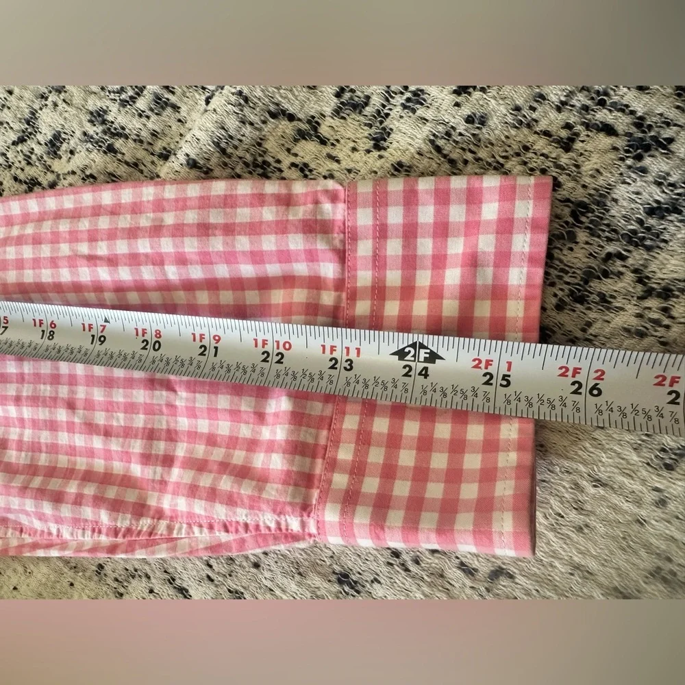 Vineyard Vines Pink Gingham Slim Fit Whale Shirt - Picture 9 of 9